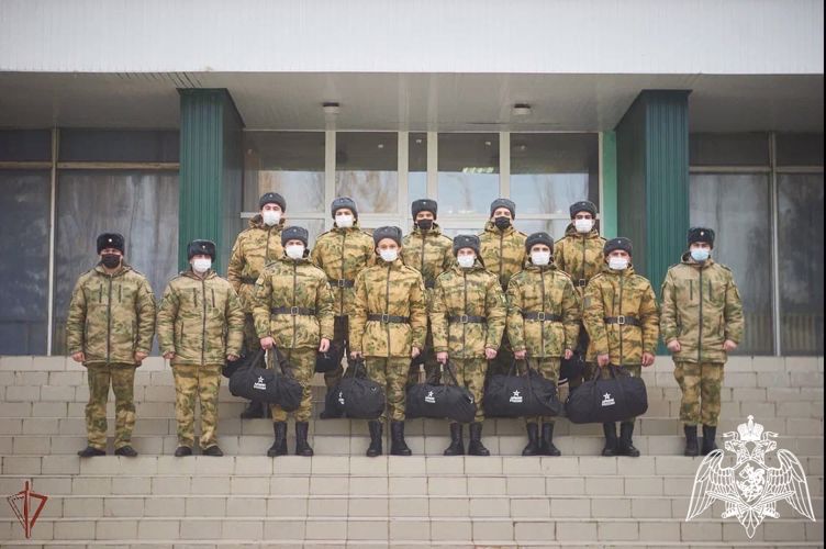 Отправка призывников на службу в Росгвардию состоялась в Воронежской области