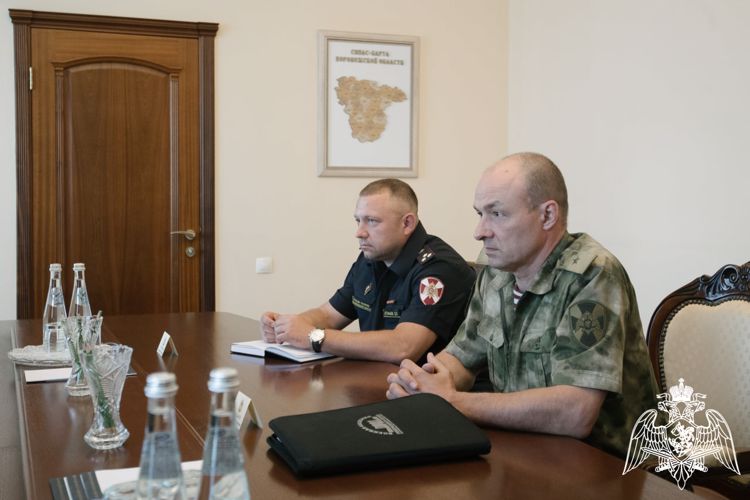 Губернатору Воронежской области представили нового начальника регионального управления Росгвардии