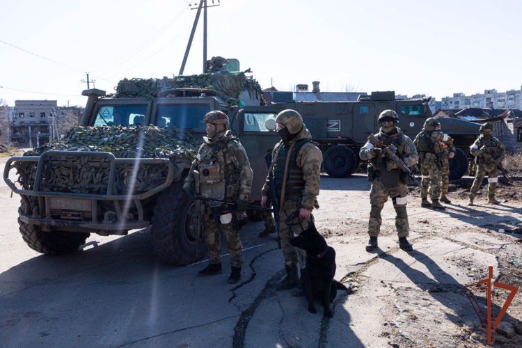 РОСГВАРДЕЙЦЫ РАЗМИНИРОВАЛИ ДОРОГУ И ЛИКВИДИРОВАЛИ СХРОН С БОЕПРИПАСАМИ В ДНР 