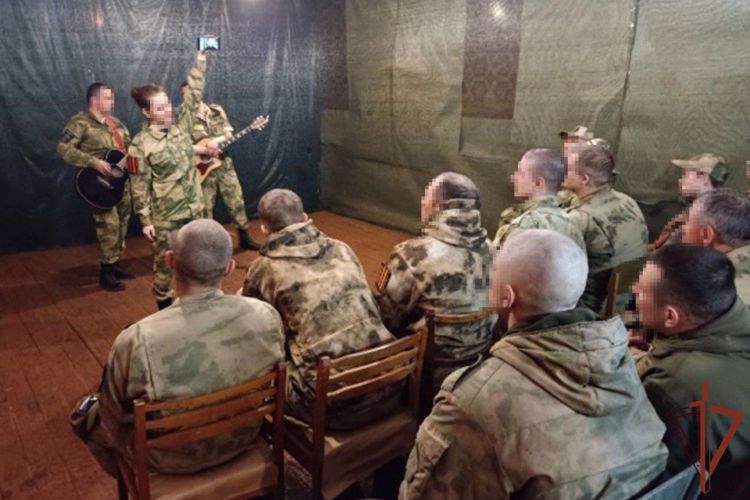 РОК-ГРУППА «ВЗВОД» ОДОН С КОНЦЕРТНОЙ ПРОГРАММОЙ ПОСЕТИЛА РОСГВАРДЕЙЦЕВ - УЧАСТНИКОВ СВО