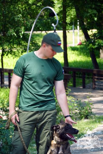 Четвероногий сотрудник Росгвардии познакомился с подрастающим поколением Воронежской области в рамках ведомственной акции «Каникулы с Росгвардией»