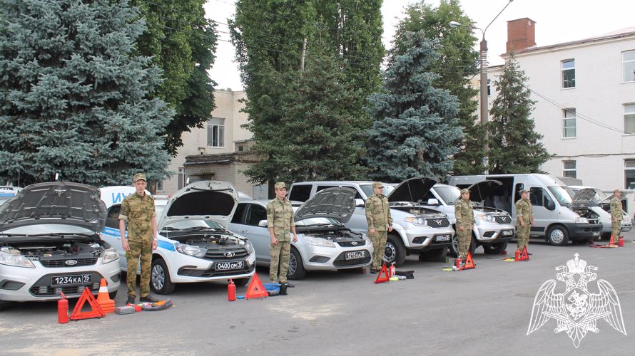 В ВОРОНЕЖЕ В РОСГВАРДИИ ПРОШЁЛ ГОДОВОЙ ТЕХНИЧЕСКИЙ ОСМОТР ПАРКА ТРАНСПОРТНЫХ СРЕДСТВ