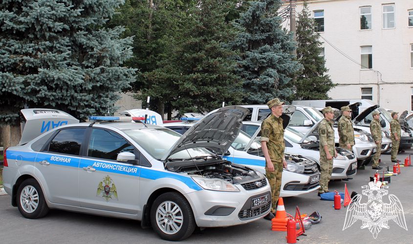 В ВОРОНЕЖЕ В РОСГВАРДИИ ПРОШЁЛ ГОДОВОЙ ТЕХНИЧЕСКИЙ ОСМОТР ПАРКА ТРАНСПОРТНЫХ СРЕДСТВ