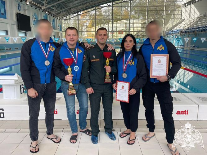 I место в командном зачете чемпионата Центрального округа войск национальной гвардии Российской Федерации по плаванию завоевала команда регионального управления Росгвардии по Воронежской области