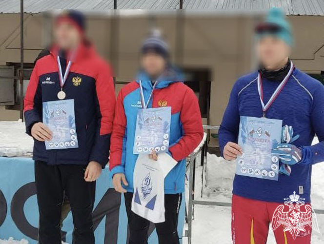 Офицер Росгвардии в Воронеже занял призовое место в соревнованиях по лыжным гонкам