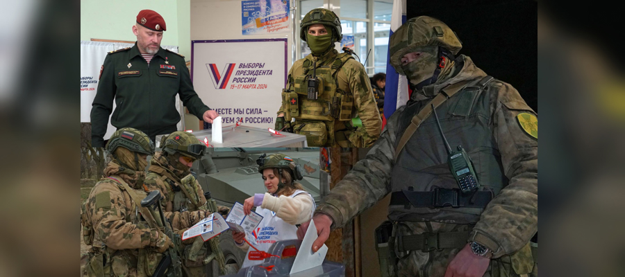 ПОЧТИ 100 ПРОЦЕНТОВ РОСГВАРДЕЙЦЕВ ПРИНЯЛИ УЧАСТИЕ В ВЫБОРАХ ПРЕЗИДЕНТА РОССИЙСКОЙ ФЕДЕРАЦИИ