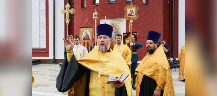 В ЧЕСТЬ СВЯТОГО РАВНОАПОСТОЛЬНОГО ВЕЛИКОГО КНЯЗЯ ВЛАДИМИРА В ГЛАВНОМ ХРАМЕ РОСГВАРДИИ СОСТОЯЛОСЬ ТОРЖЕСТВЕННОЕ БОГОСЛУЖЕНИЕ 