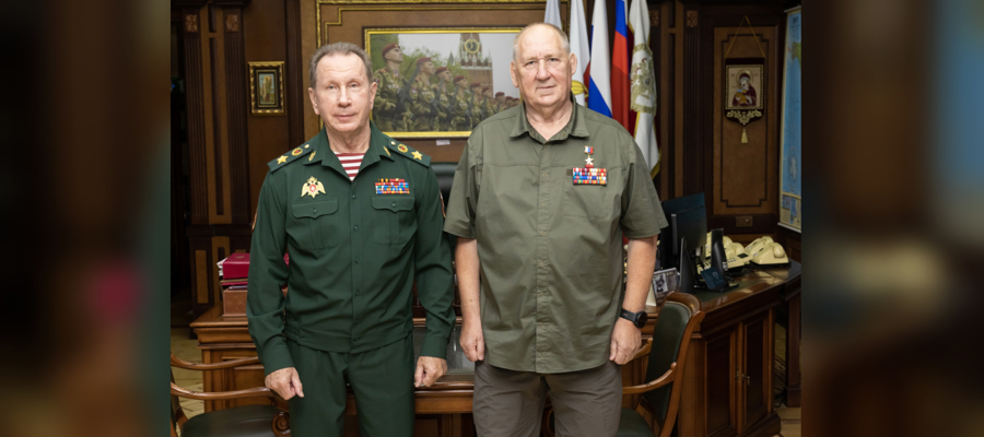 ГЕНЕРАЛ АРМИИ ВИКТОР ЗОЛОТОВ ПОЗДРАВИЛ С ЮБИЛЕЕМ ГЕРОЯ РОССИИ СЕРГЕЯ ЛЫСЮКА