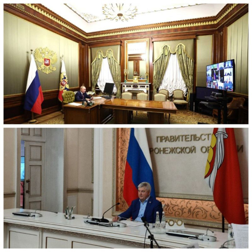 Губернатор Воронежской области Александр Гусев доложил Президенту Российской Федерации Владимиру Путину об этапах строительства базы Росгвардии