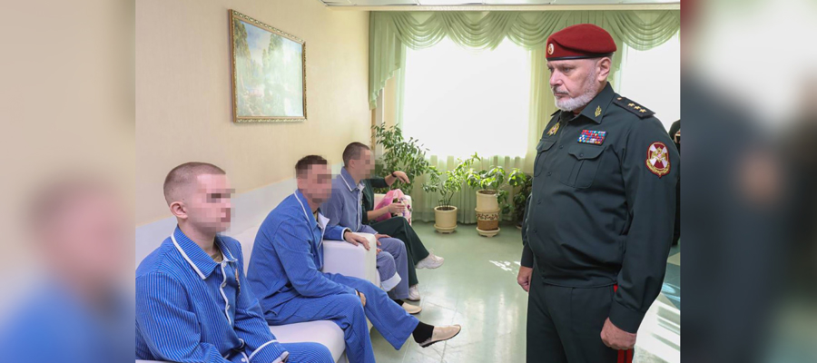 ЗАМЕСТИТЕЛЬ ДИРЕКТОРА РОСГВАРДИИ ГЕНЕРАЛ-ПОЛКОВНИК АЛЕКСЕЙ ВОРОБЬЕВ ВРУЧИЛ ГОСУДАРСТВЕННЫЕ НАГРАДЫ РОСГВАРДЕЙЦАМ В ГЛАВНОМ ГОСПИТАЛЕ ВЕДОМСТВА