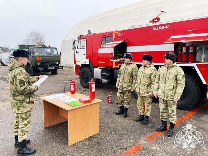 УЧЕБНЫЙ СБОР С ПОЖАРНЫМИ РАСЧЕТАМИ ПРОШЕЛ В РОСГВАРДИИ ВОРОНЕЖСКОЙ ОБЛАСТИ