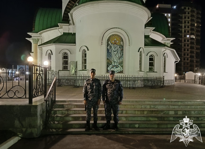 Росгвардия обеспечила безопасность во время празднования Светлой Пасхи в Воронежской области