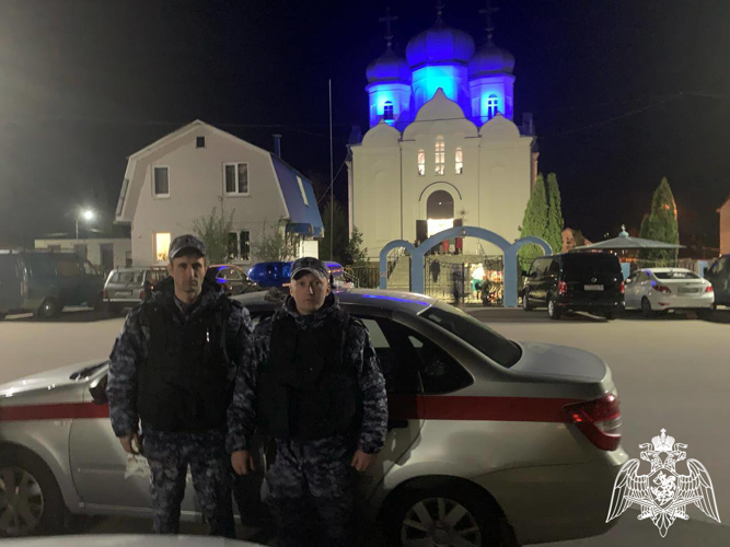 Росгвардия обеспечила безопасность во время празднования Светлой Пасхи в Воронежской области