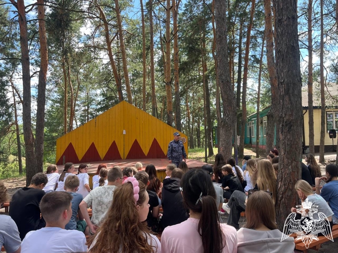 «Каникулы с Росгвардией» прошли в детском  лагере  «Ласточка» в Воронежской области 