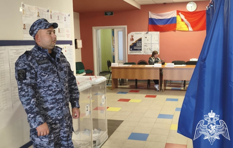 Росгвардейцы обеспечили безопасность в период проведения выборов депутатов Воронежской областной и городской дум
