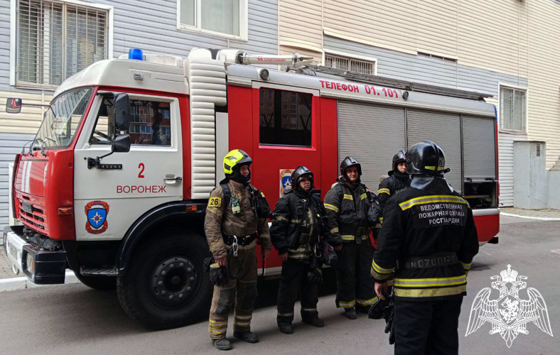 В  Воронеже росгвардейцы провели пожарно-тактическое занятие
