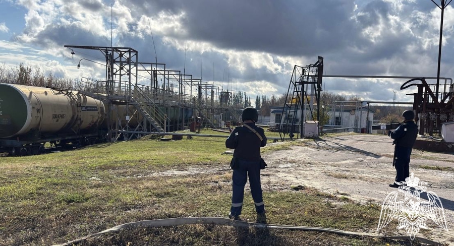 В Воронежской области  прошли учения Росгвардии на объекте ТЭК