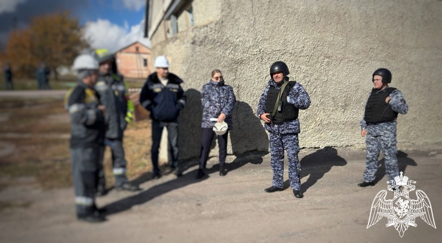 В Воронежской области  прошли учения Росгвардии на объекте ТЭК