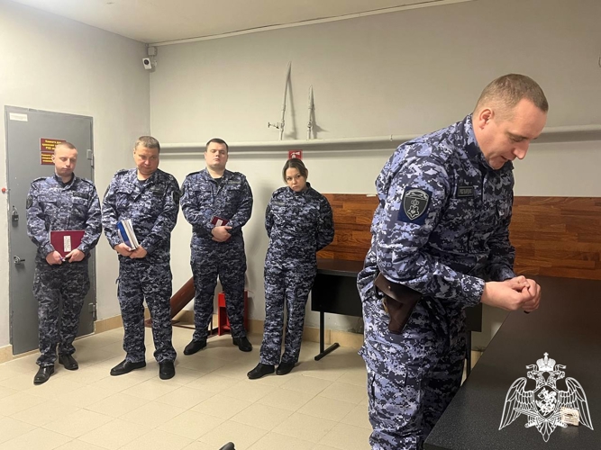 В региональном Управлении вневедомственной охраны провели занятие по соблюдению требований безопасности