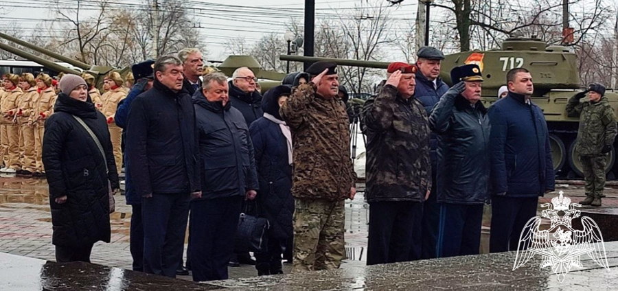 На торжественной встрече, посвященной присвоению Воронежу почетного звания «Город воинской славы», присутствовал ветеран Росгвардии Александр Воронцов