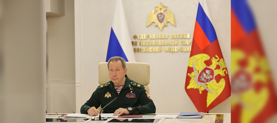 ГЕРОЙ РОССИИ ГЕНЕРАЛ АРМИИ ВИКТОР ЗОЛОТОВ ПРОВЕЛ РАБОЧЕЕ СОВЕЩАНИЕ ПО ВОПРОСАМ УЧАСТИЯ РОСГВАРДИИ В СПЕЦИАЛЬНОЙ ВОЕННОЙ ОПЕРАЦИИ
